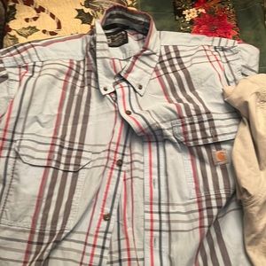 Carhartt loose fit Short sleeve flannels